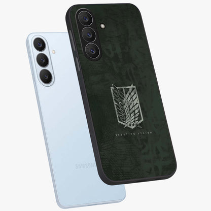 Wings Of Freedom Glass Case displayed in angled mockup highlighting graceful wing design with inspirational aesthetic.