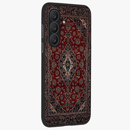 Heritage Carpet Royale Glass Case upright view showcasing detailed ornamental artwork with luxurious traditional theme.