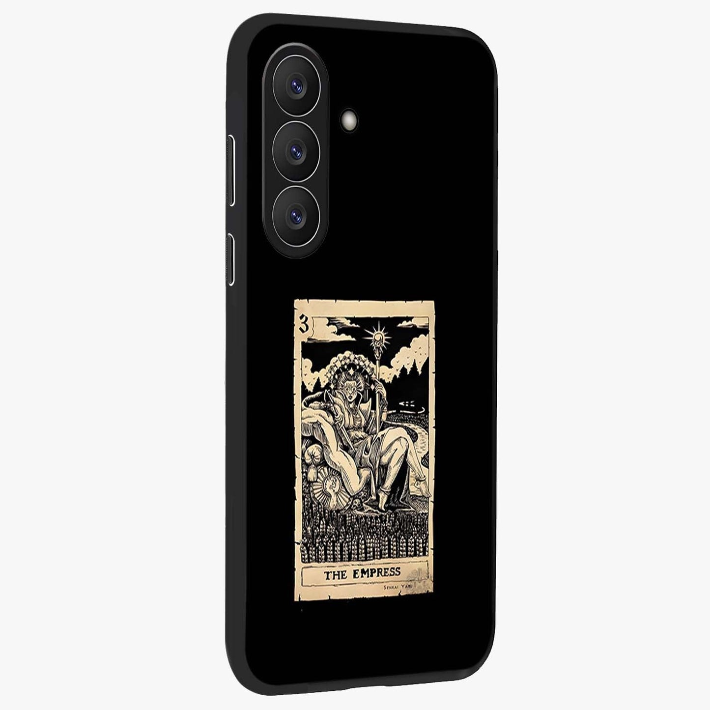 The Empress Glass Case upright view showcasing powerful empress themed artwork with luxurious artistic theme.