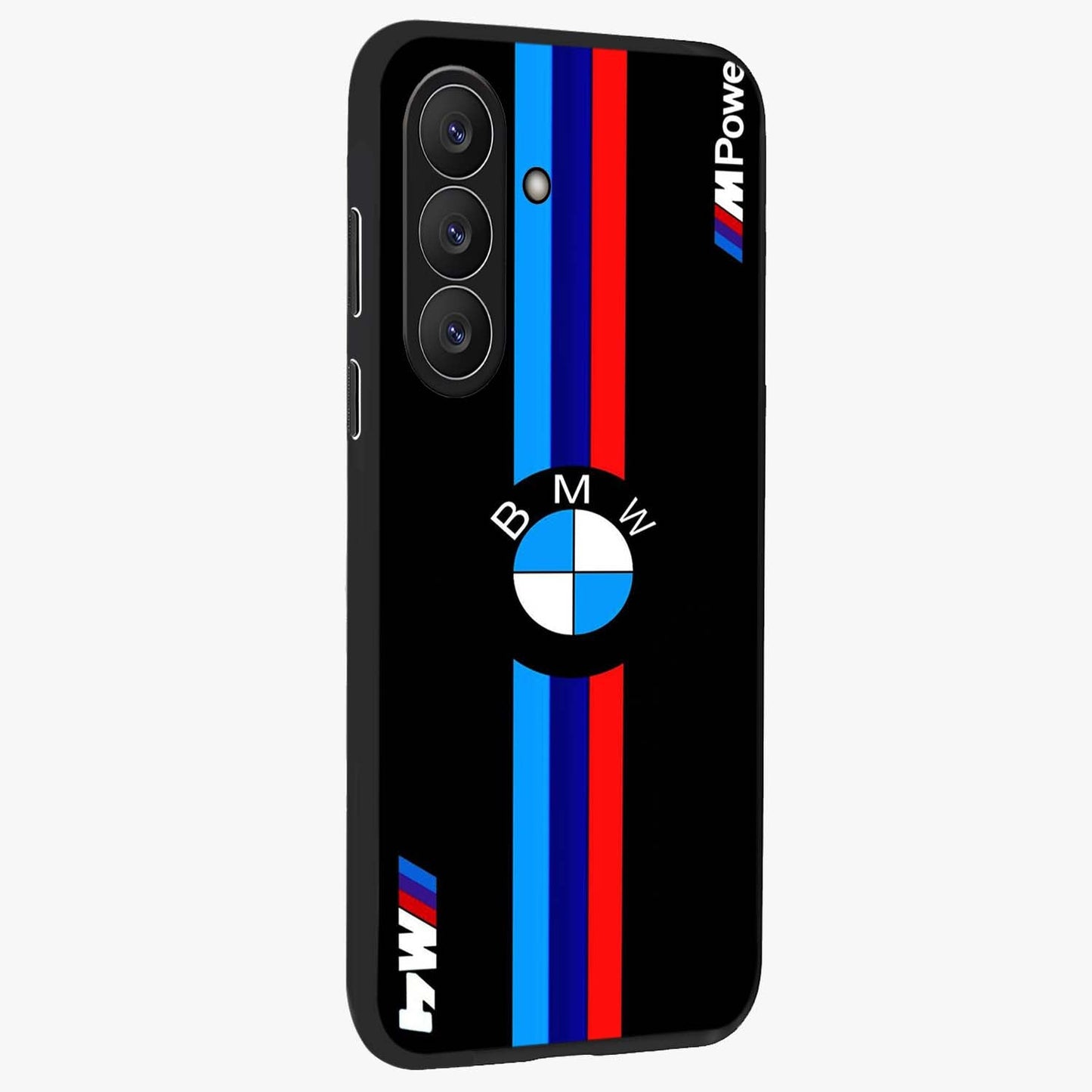 Turbo BMW Beast Glass Case upright view showcasing powerful car artwork with modern motorsport theme.
