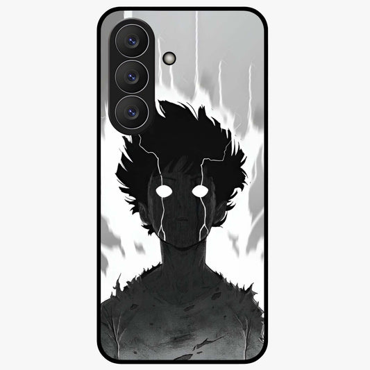 Awakened Inner Rage Glass Case showing flat back view with intense artistic artwork and glossy glass finish.
