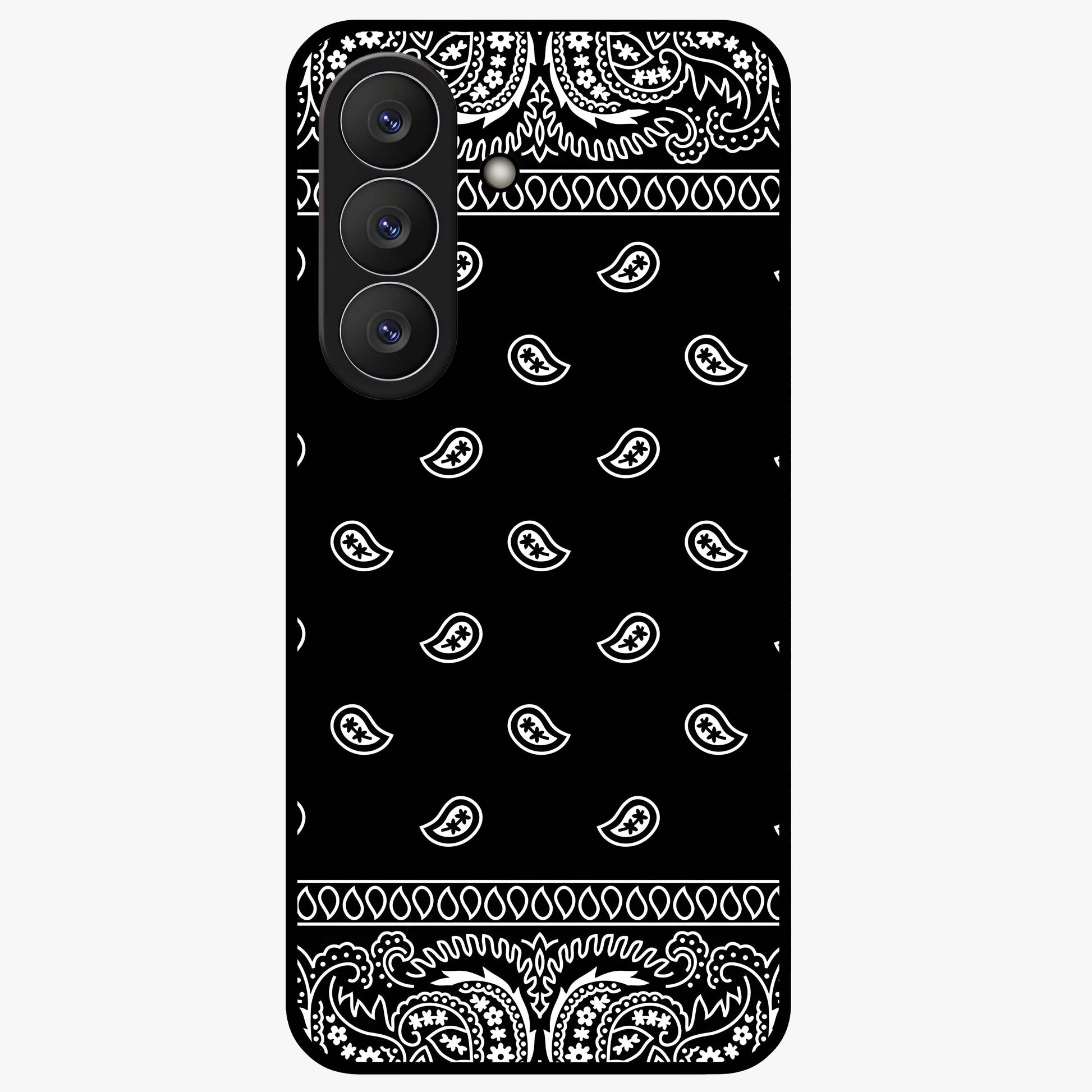 Retro Rebel Threads Glass Case showing flat back view with vintage street style artwork and glossy glass finish.