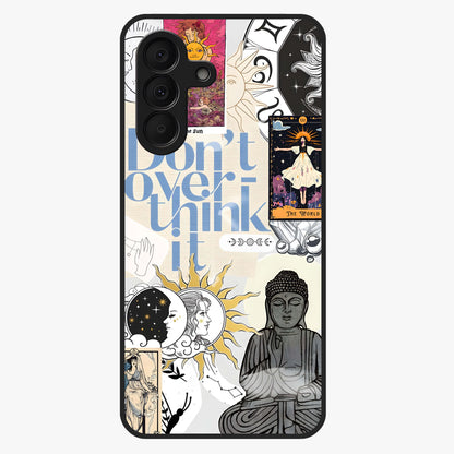 Ethereal Thoughts Glass Case showing flat back view with dreamy artistic artwork and glossy glass finish.