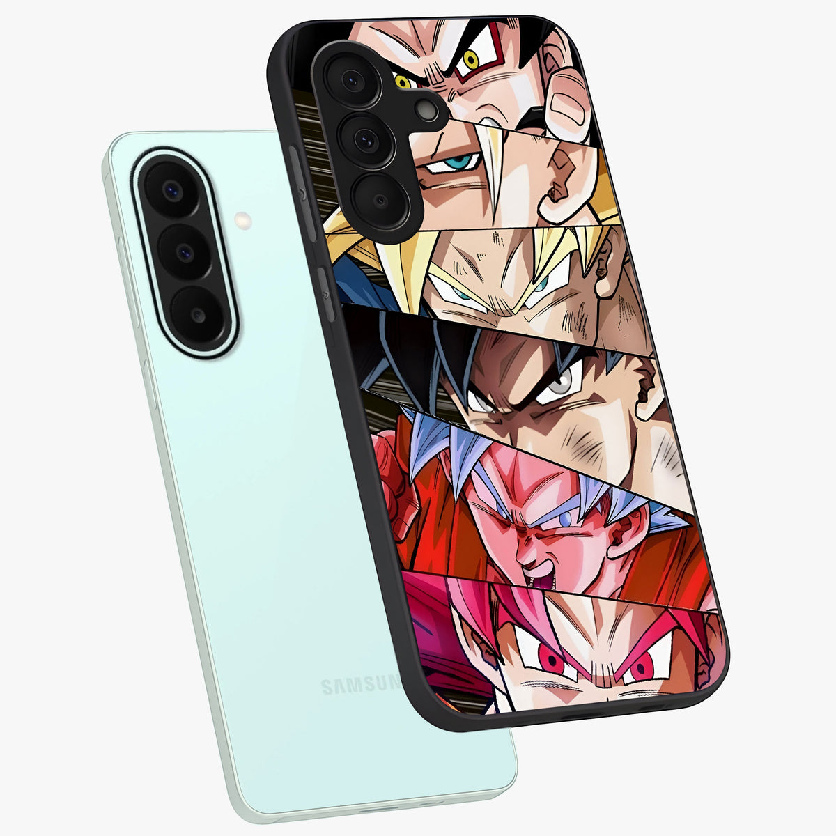 Anime Character Glass Case displayed in angled mockup highlighting colorful anime character illustration.