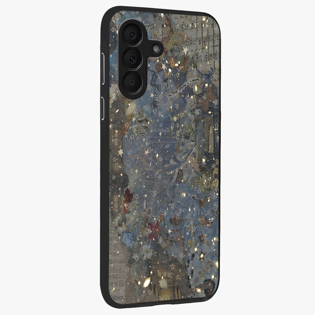 Aesthetic Astrolophia Glass Case upright view showcasing soft aesthetic theme with stylish modern look.