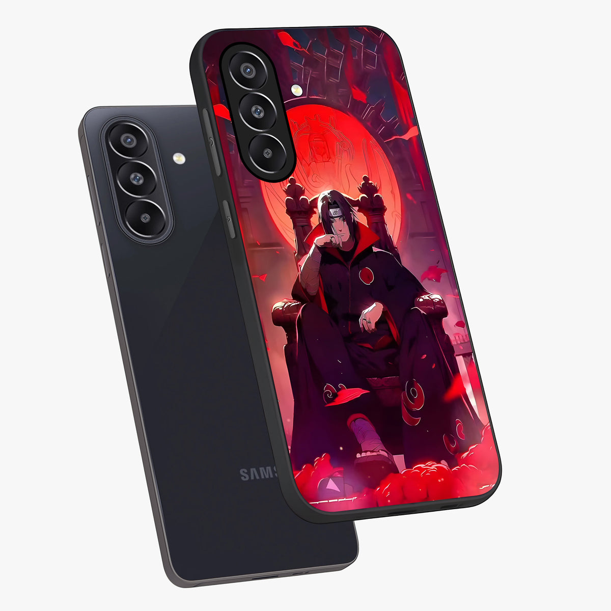 Blood Moon Sovereign Glass Case displayed in angled mockup highlighting dark celestial moon design and dramatic theme.
