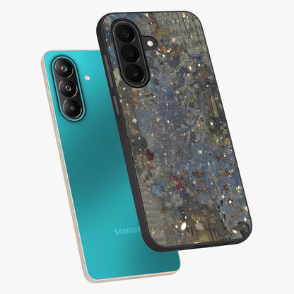Aesthetic Astrolophia Glass Case displayed in angled mockup highlighting artistic aesthetic elements and smooth glass surface.