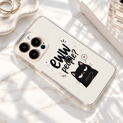 Sassy Black Cat Clear Silicon Cover