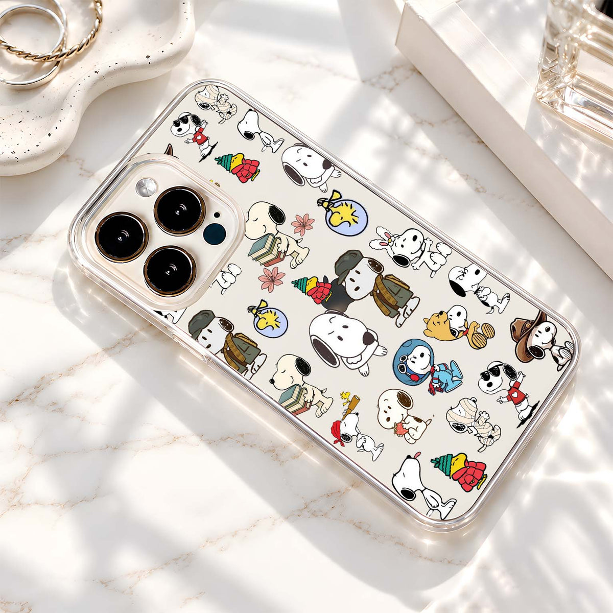 Snoopy Cartoon Collection Clear Silicon Cover