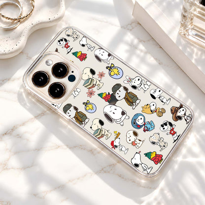 Snoopy Cartoon Collection Clear Silicon Cover