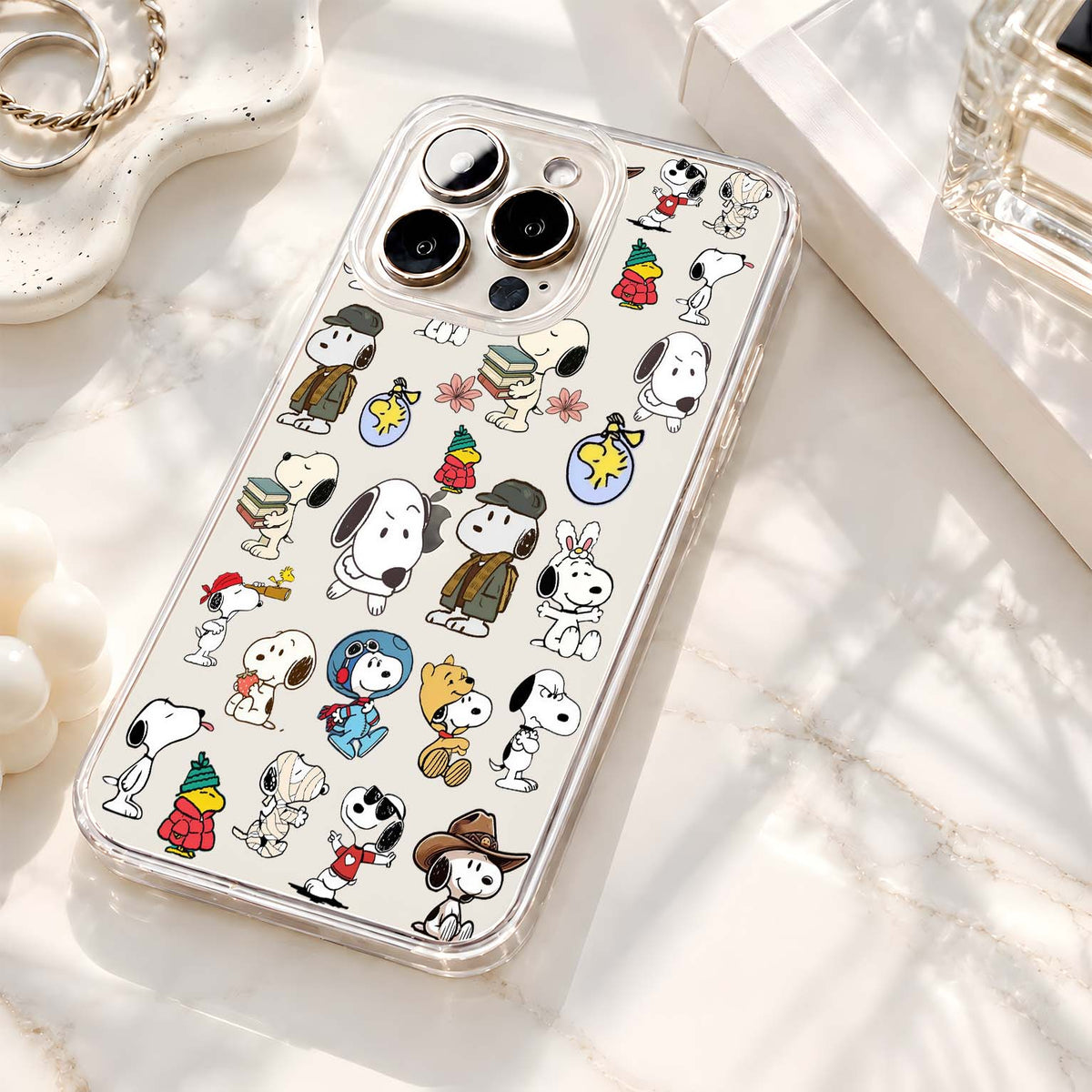 Snoopy Cartoon Collection Clear Silicon Cover