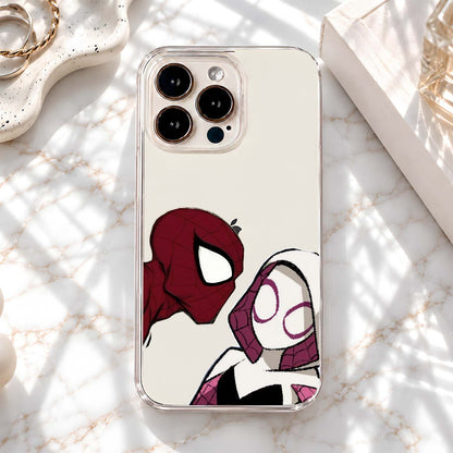 Spider Love Story Clear Silicon Cover