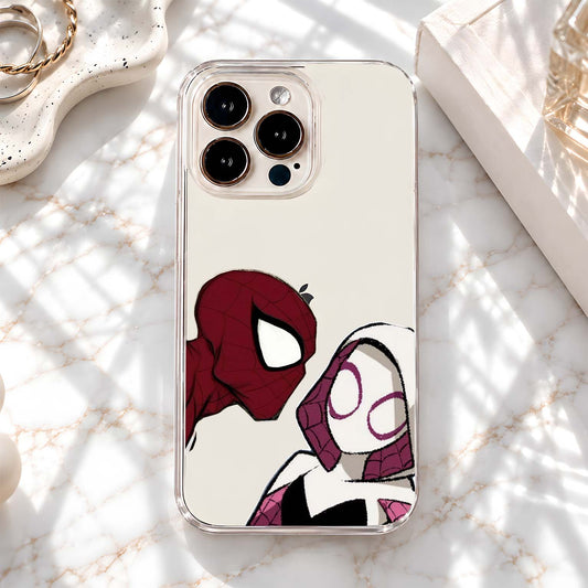 Spider Love Story Clear Silicon Cover