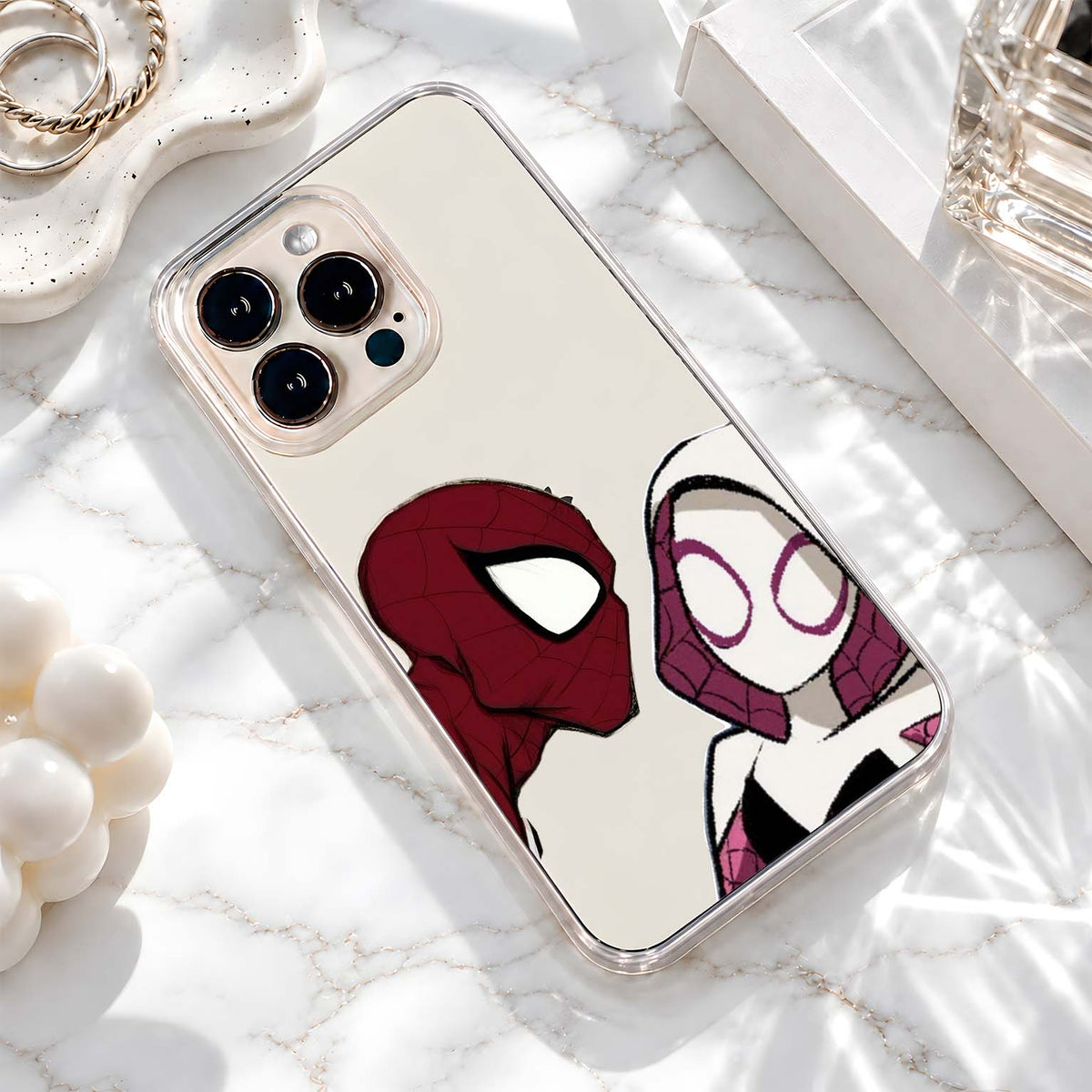 Spider Love Story Clear Silicon Cover