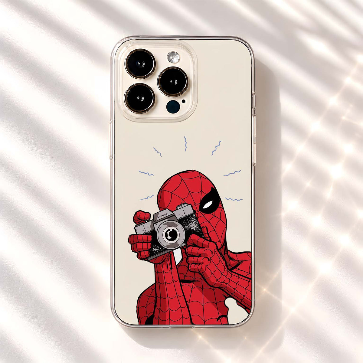 Spiderman Camera Click Clear Silicon Cover