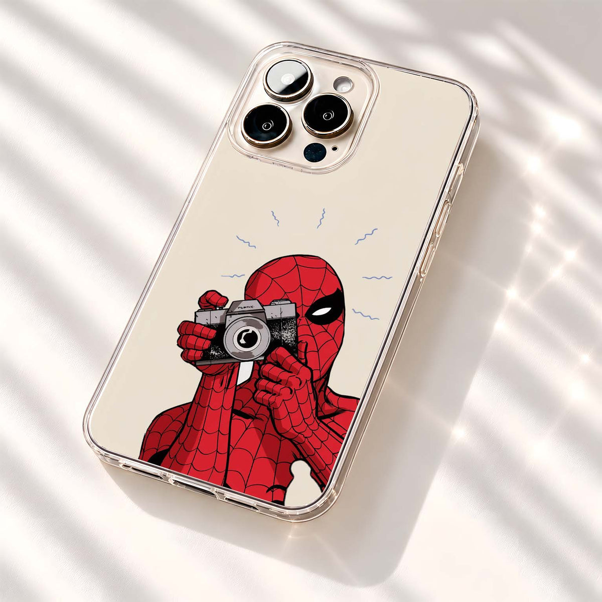 Spiderman Camera Click Clear Silicon Cover