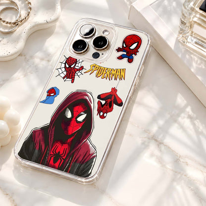 Spiderman Hoodie Collage Clear Silicon Cover