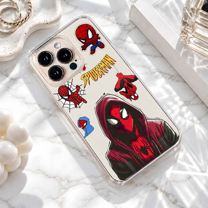 Spiderman Hoodie Collage Clear Silicon Cover