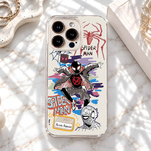 Spiderman Miles Morales Clear Silicon Cover