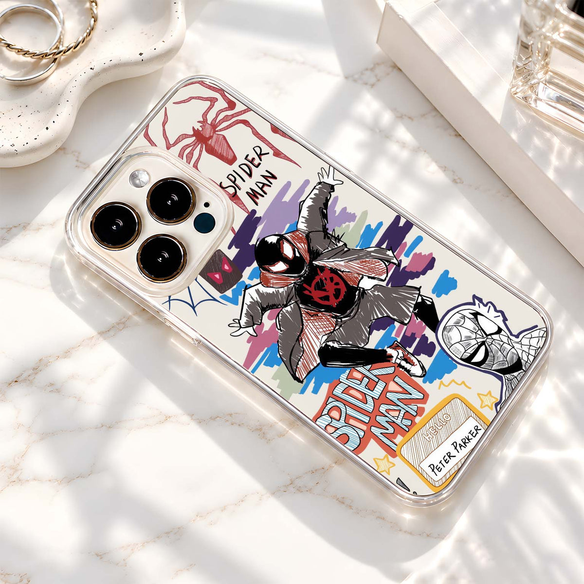Spiderman Miles Morales Clear Silicon Cover