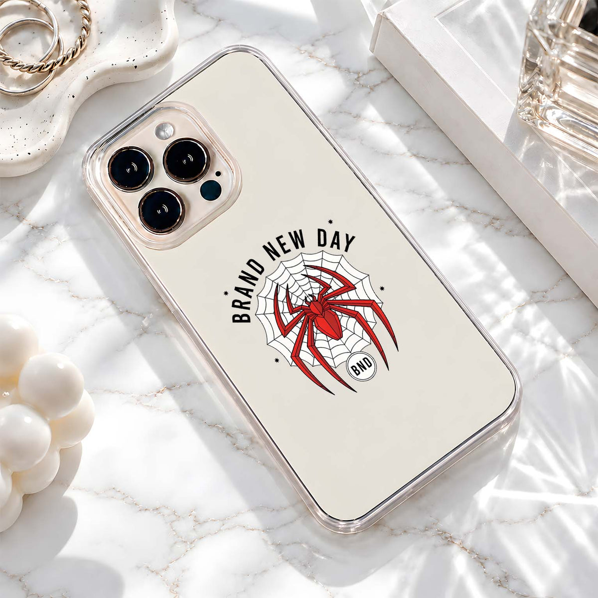 Spiderman Web Emblem Clear Silicon Cover