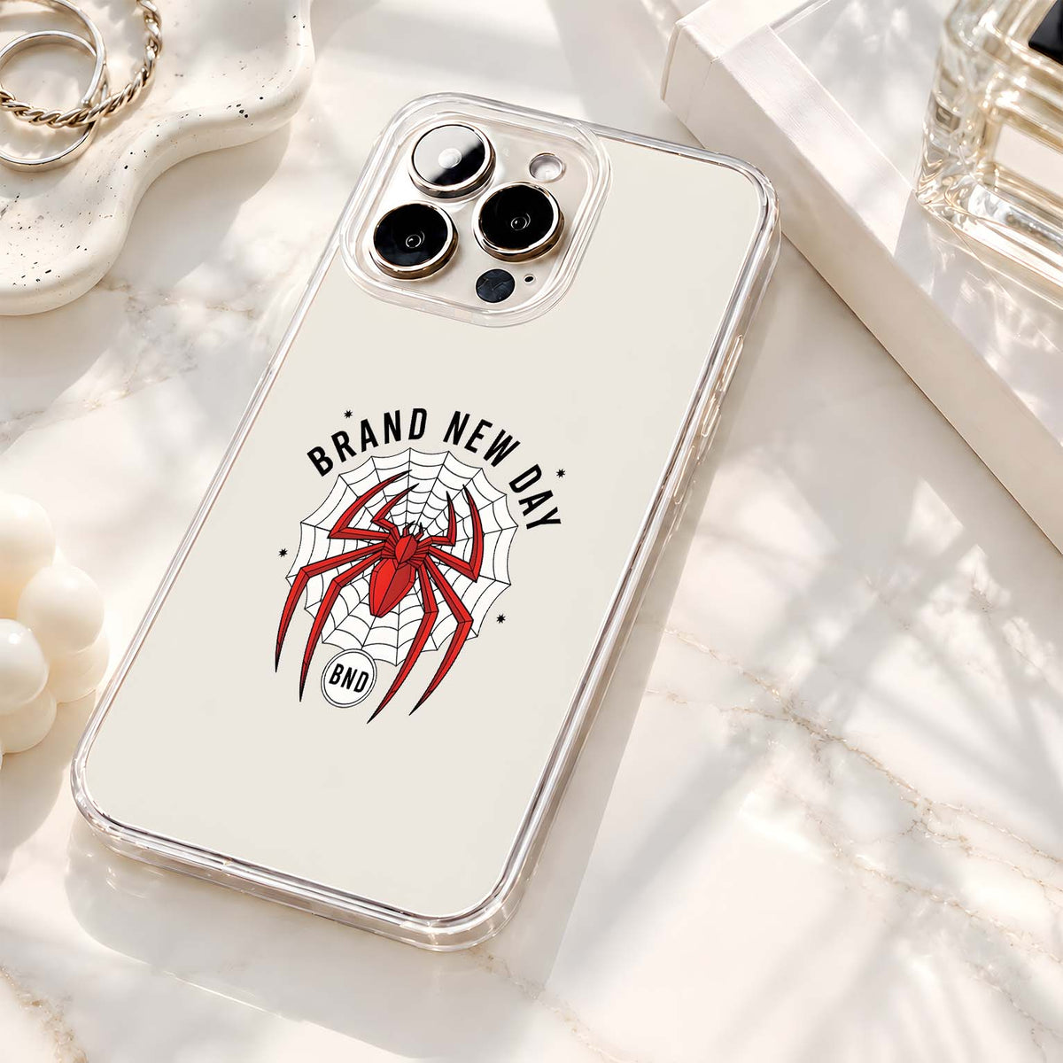 Spiderman Web Emblem Clear Silicon Cover