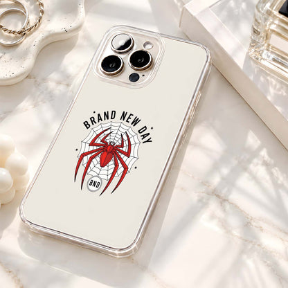 Spiderman Web Emblem Clear Silicon Cover