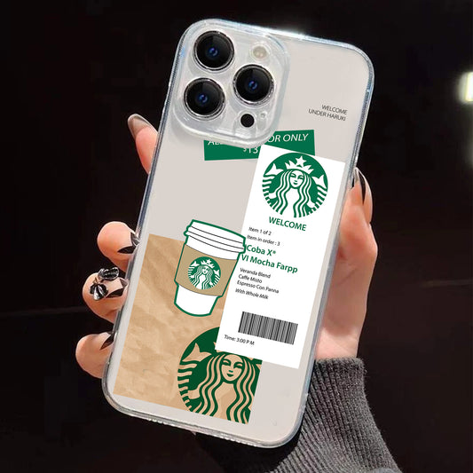 Starbucks Welcome A1 Clear Silicon Case Cover