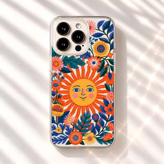 Sunshine Floral Fiesta Clear Silicon Cover