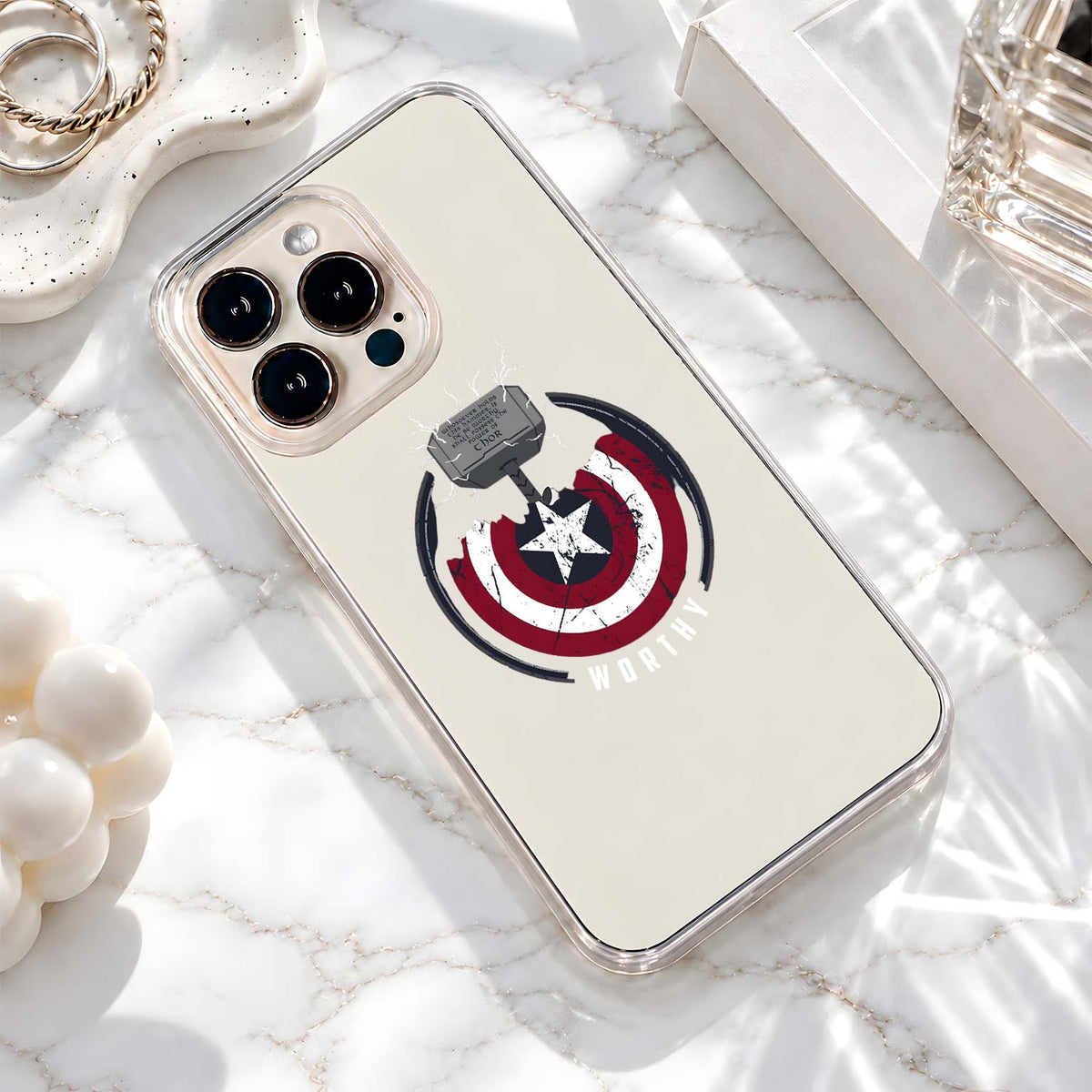 Thor Captain Shield Clear Silicon Cover