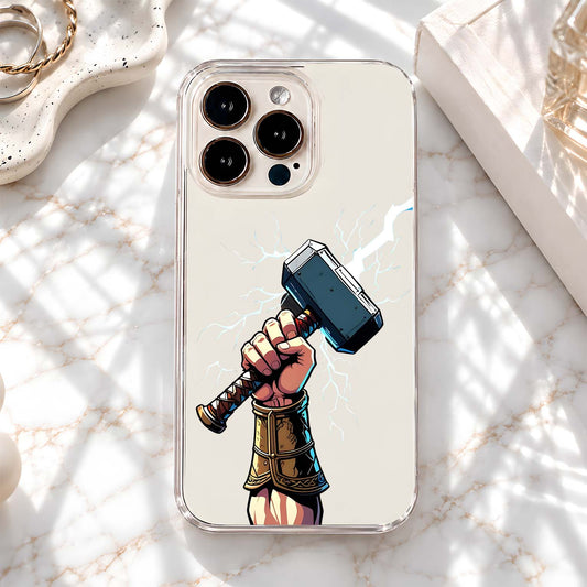 Thor Lightning Hammer Clear Silicon Cover