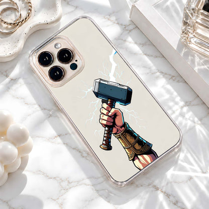 Thor Lightning Hammer Clear Silicon Cover