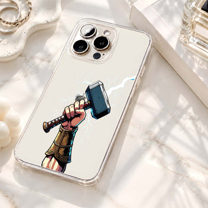 Thor Lightning Hammer Clear Silicon Cover