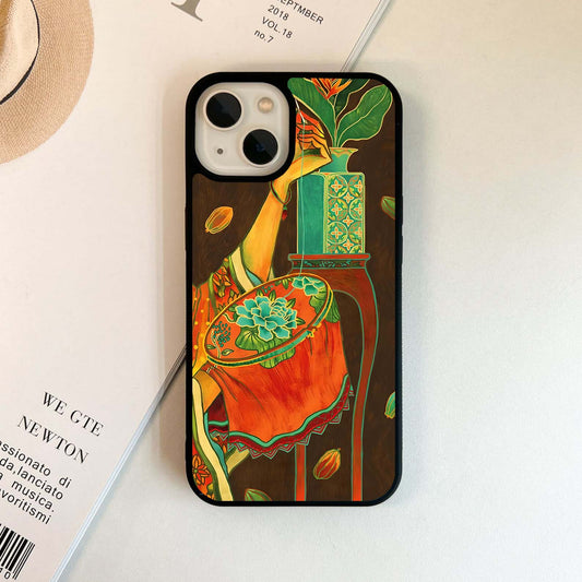 Threaded Bloom Glass Case