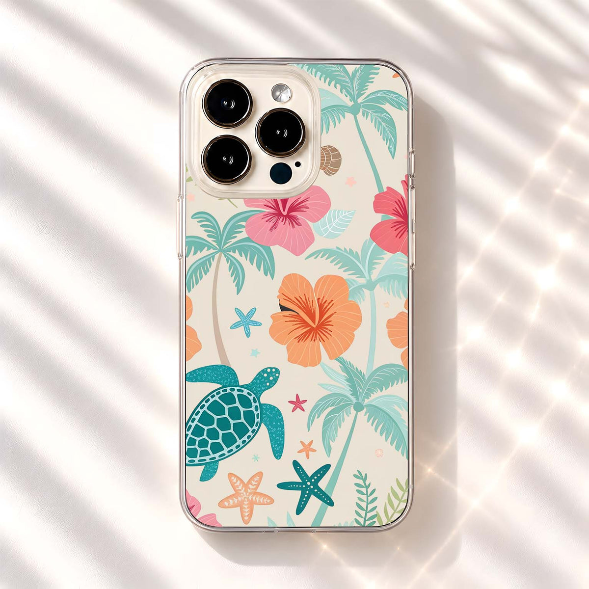 Tropical Turtle Paradise Clear Silicon Cover