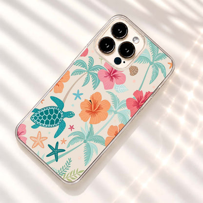 Tropical Turtle Paradise Clear Silicon Cover