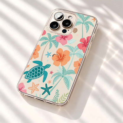 Tropical Turtle Paradise Clear Silicon Cover