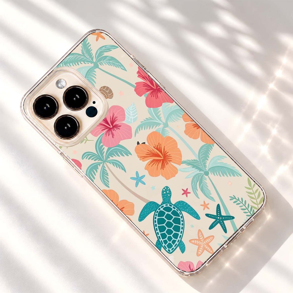 Tropical Turtle Paradise Clear Silicon Cover
