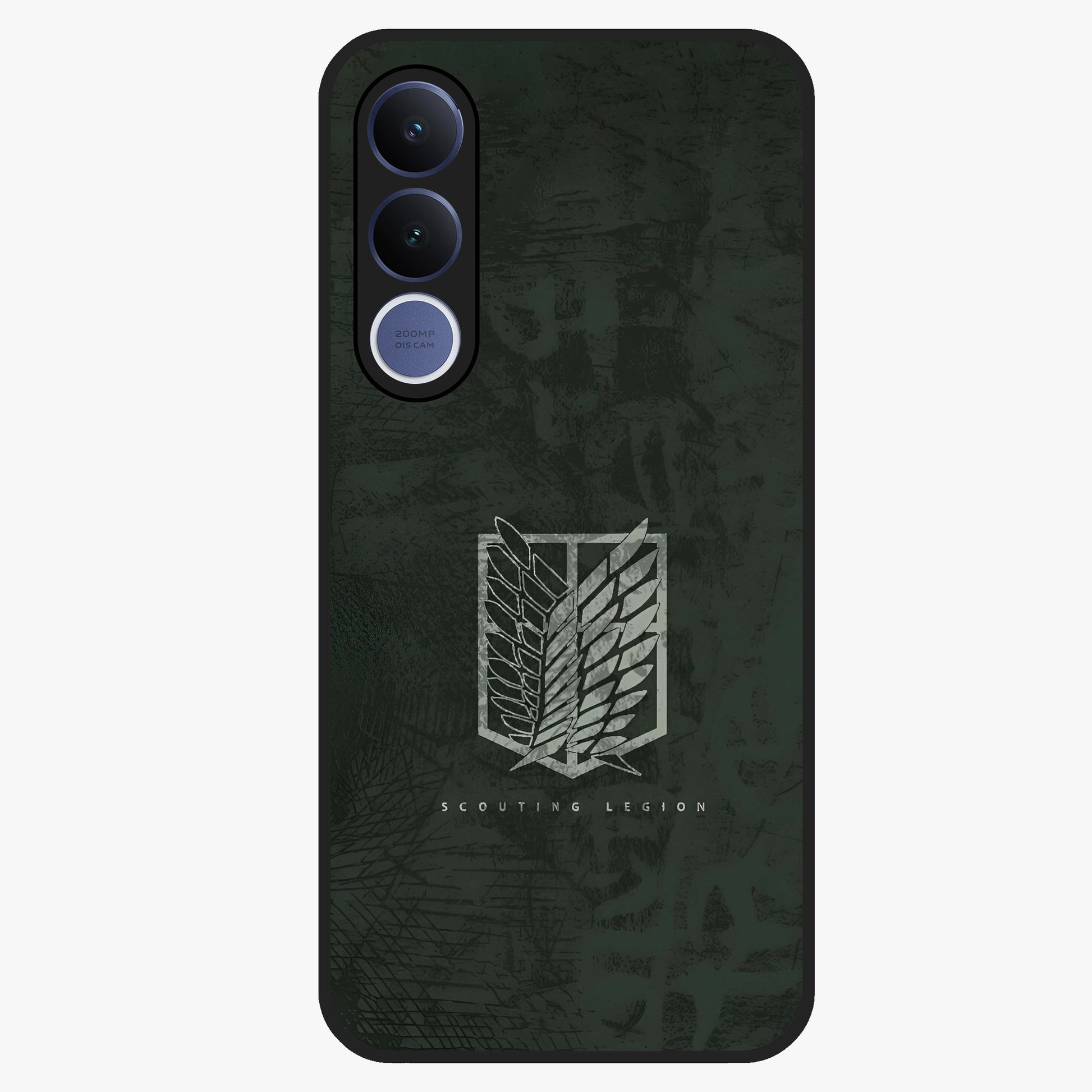 Wings Of Freedom Glass Case showing flat back view with symbolic wings artwork and glossy glass finish.