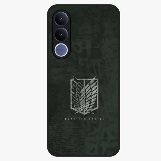 Wings Of Freedom Glass Case showing flat back view with symbolic wings artwork and glossy glass finish.
