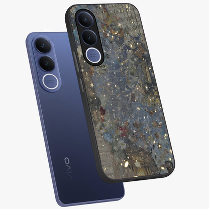 Aesthetic Astrolophia Glass Case displayed in angled mockup highlighting artistic aesthetic elements and smooth glass surface.