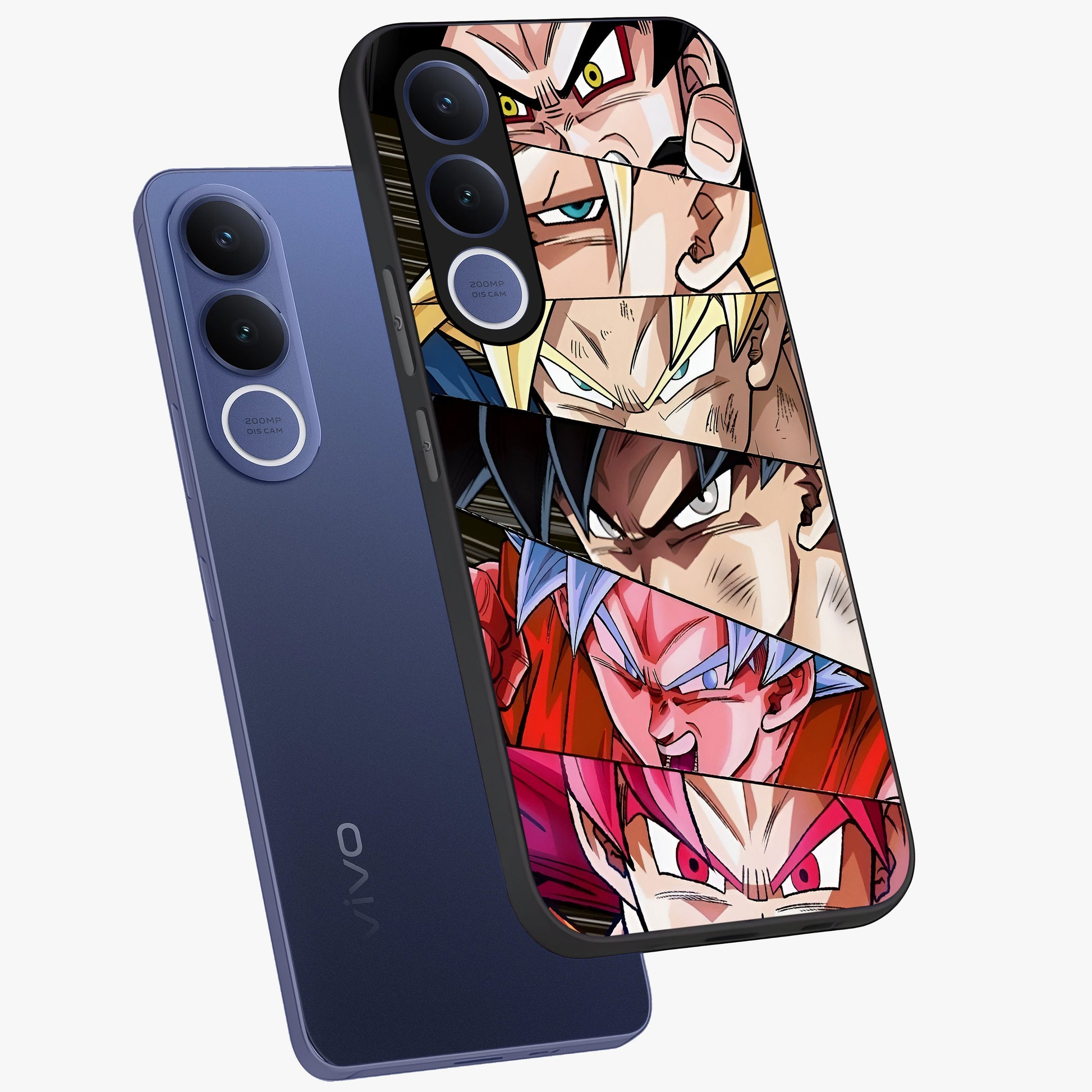 Anime Character Glass Case displayed in angled mockup highlighting colorful anime character illustration.