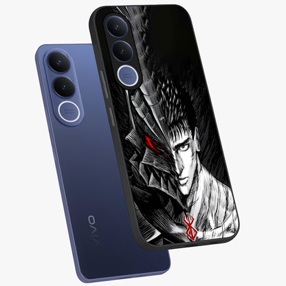 Berserker Blood Oath Glass Case displayed in angled mockup highlighting dark fantasy graphic design and powerful theme.