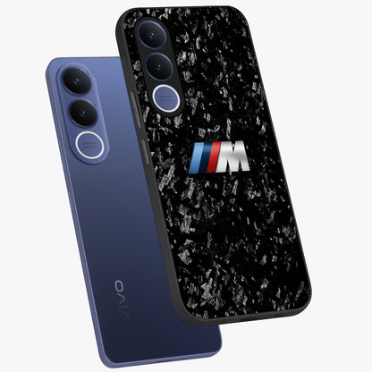 Carbon Speed Mark Glass Case displayed in angled mockup highlighting racing inspired carbon design and sleek aesthetic style.