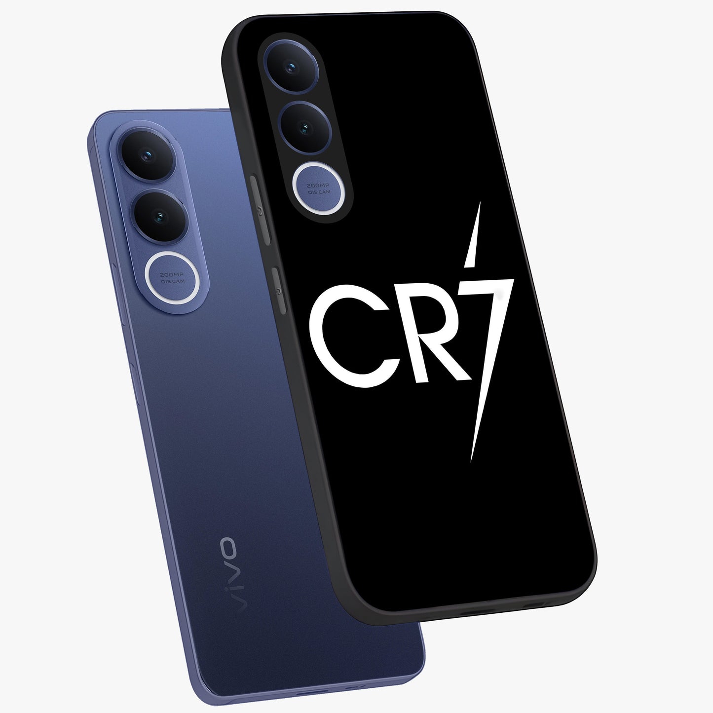 Cr7 Elite Strike Glass Case displayed in angled mockup highlighting powerful sports graphic with bold athletic theme.