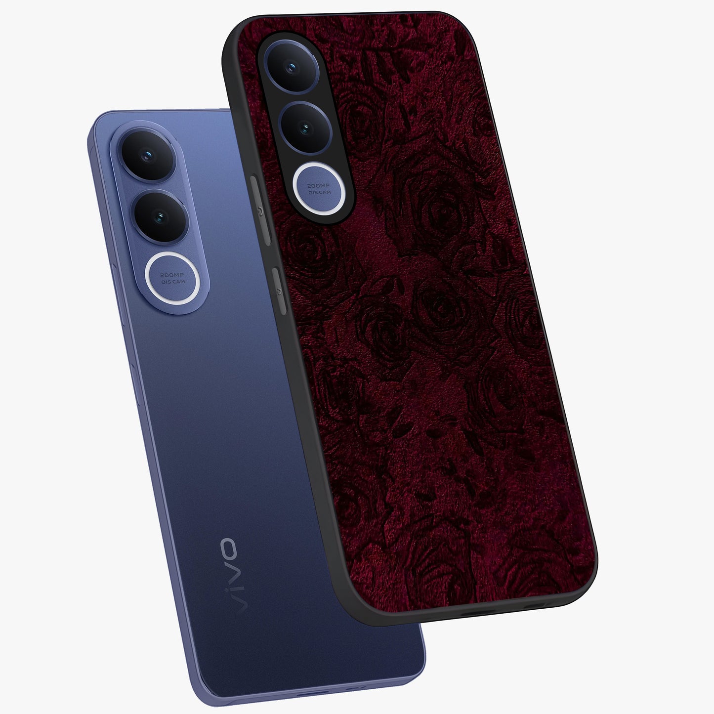 Crimson Fade Flow Glass Case displayed in angled mockup highlighting smooth gradient design with modern aesthetic style.