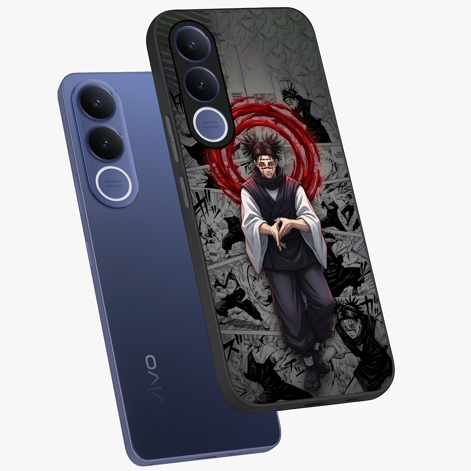 Cursed Ritual Ascension Glass Case displayed in angled mockup highlighting mystical ritual illustration with supernatural aesthetic.