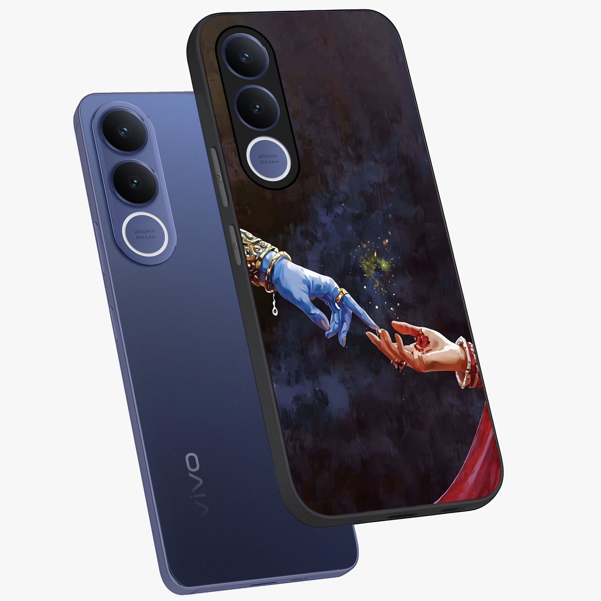 Divine Touch Eternal Glass Case displayed in angled mockup highlighting elegant divine inspired design with calm aesthetic style.