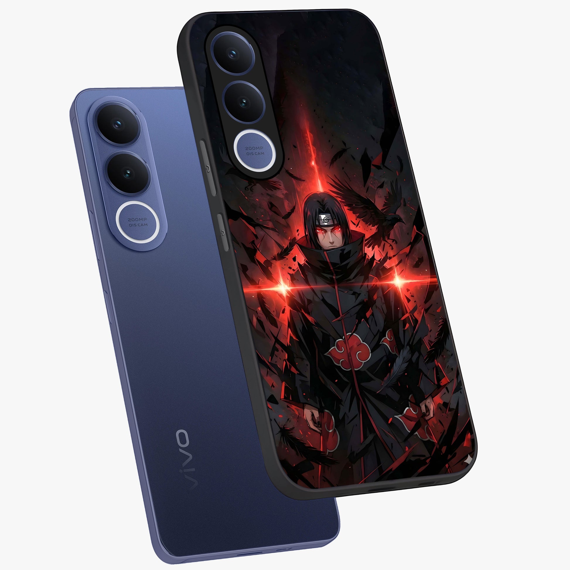 Focused Blade Discipline Glass Case displayed in angled mockup highlighting clean minimal text artwork with modern aesthetic style.