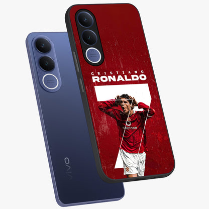 Goal Celebration Legacy Glass Case displayed in angled mockup highlighting energetic sports celebration design with bold athletic theme.